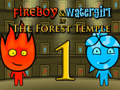 Spil Fireboy og Watergirl 1: Skovtemplet online