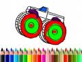 Spil Tilbage til skole: Monstertrucks farvelægning online