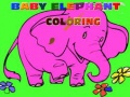 Spil Baby Elefant Farvelægning online