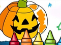 Spil Halloween Farvelægningsspil online