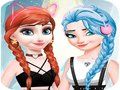 Spil Klædning og Makeup til Elsa og Anna online