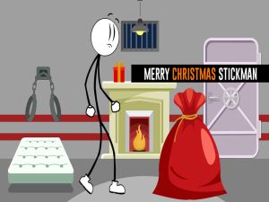Spil Glædelig julestickman online