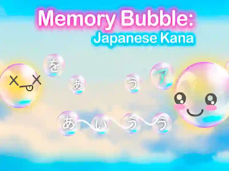 Spil Hukommelsesboble: Japansk Kana online