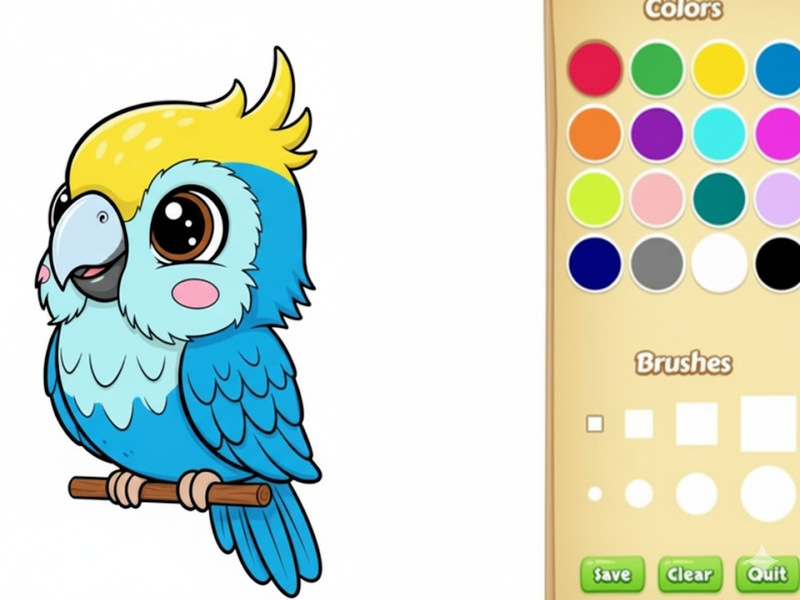 Spil Kawaii Animal Coloring Book online