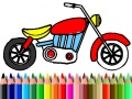 Spil Tilbage til Skolen: Motorcykel Farvelægning online