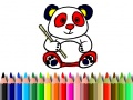 Spil Tilbage til skolen: Panda Farbning online