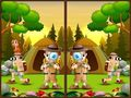 Spil Find 5 forskelle i camping online