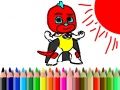 Spil Tilbage til Skole: Masked Dreng Farvelægning online