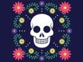 Spil Farverig Kranium Puzzle online