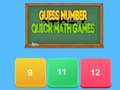 Spil Gæt nummer Hurtige matematikspil online