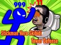 Spil Stickman Hero Skibidi Tower Defense online