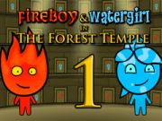 Spil Fireboy og Watergirl 1: Skovtemplet online Spil Fireboy og Watergirl 1: Skovtemplet online