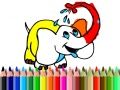 Spil Tilbage til skole: Elefant farvelægning online
