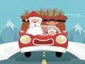 Spil Jigsaw med Julemanden der giver gaver online