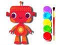 Spil Tilbage til skole: Robot Malebog online