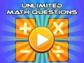 Spil Ubegrænsede matematikspørgsmål online
