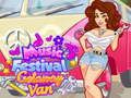 Spil Piger Fikser Det Musikfestival Getaway Van online