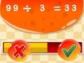 Spil Sandt og Falsk Matematikspil online