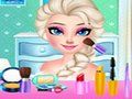 Spil Elsa: Dekoration af Kjole og Makeup online