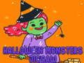 Spil Halloween Monstre Puslespil online