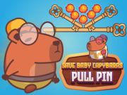 Spil Redde baby capybaras Pull Pin online