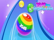 Spil 2048 Kør smukke bolde online