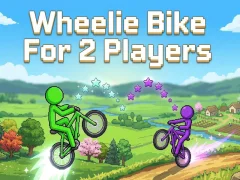 Spil Wheelie cykel til 2 spillere online