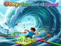 Spil Obby: Tsunami +1 hastighed online