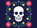 Spil Farverig Kranium Puzzle online