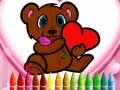 Spil Farvelægning af Dyr til Valentinsdag online
