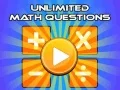 Spil Ubegrænsede matematikspørgsmål online