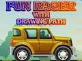 Spil Sjov racer med tegningen af en sti online