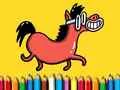 Spil Tilbage i skole: Pony farvebog online Spil Tilbage i skole: Pony farvebog online