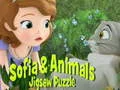 Spil Sofia og Dyr Puslespil online