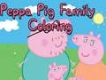 Spil Farvelægning af Peppa Pig Familie online Spil Farvelægning af Peppa Pig Familie online
