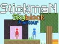 Spil Stickman Skyblock Parkour online