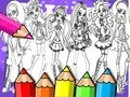 Spil Monster High Malebog online