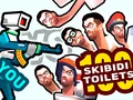Spil Du mod 100 Skibidi-Toiletter online