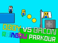 Spil Obby vs Bacon Regnbue Parkour online