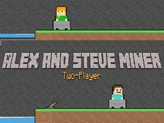 Spil Alex og Steve: To Spiller Miner online Spil Alex og Steve: To Spiller Miner online