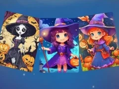 Spil Skræmmende Halloween Puslespil online