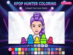 Spil Kpop Hunter farvelægning online