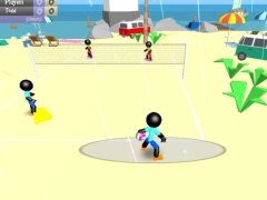 Spil Stickman Beach Volleyball online