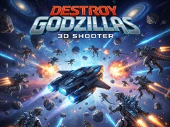 Spil Ødelæg Godzillas: 3D Shooter online