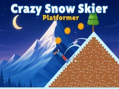 Spil Crazy Snow Skier: Platformer online