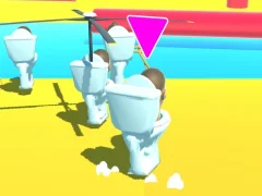 Spil Fall Skibidi toilet online