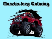 Spil Monster Jeep Coloring online