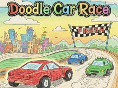 Spil Doodle Car Race online