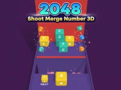 Spil 2048 Shoot Merge Number 3D online