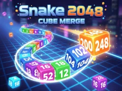 Spil Snake 2048: Cube Merge online